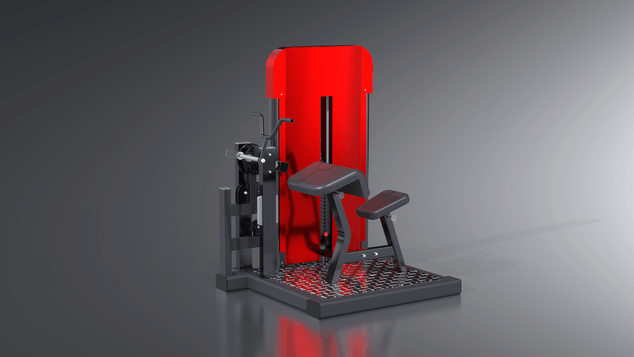 Máquina Scott Bíceps / Tríceps — render do equipamento