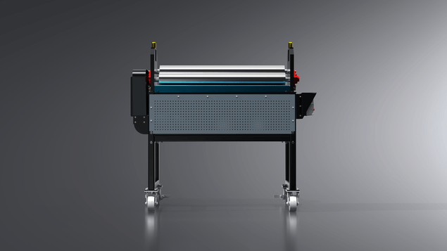 Calandra Dobra Chapas — vista frontal do equipamento